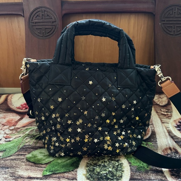 MZ Wallace Black and Gold Star Crossbody Bag - Picture 2 of 8